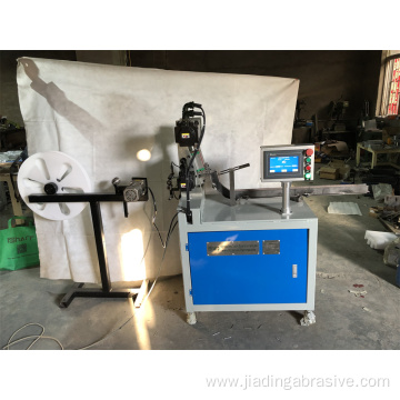 mounted flap wheel making machine for spindle wheel